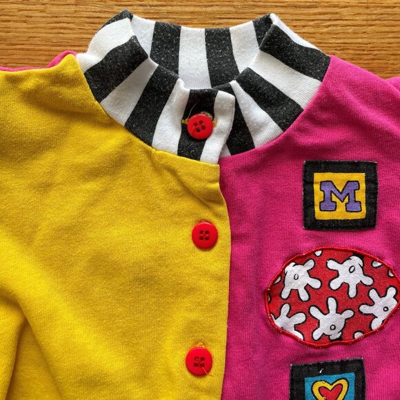 VINTAGE 90s Disney Color Block Shirt Size 3T - Picture 10 of 16